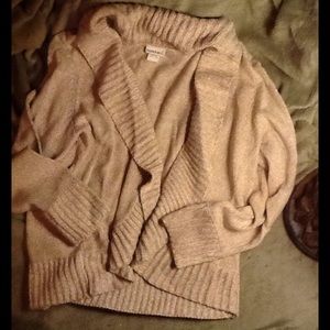 Light Brown Open Cardigan